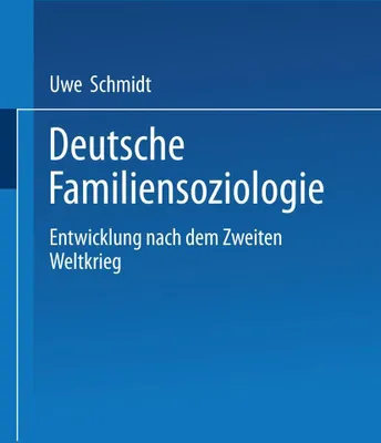 Produktbild von Deutsche Familiensoziologie