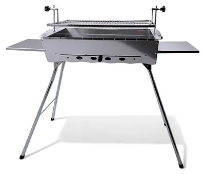 Produktbild von Mangal Edelstahl Astana 2 mm rostfrei Schaschlik Grill Rost verstellbar