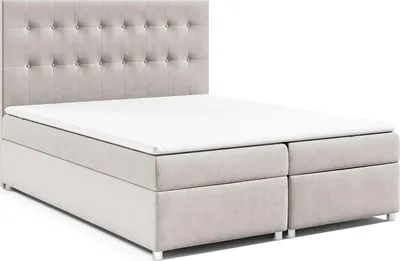 Produktbild von Best for Home Boxspringbett mit Bettkasten Trinity K-6 Bonellfederkern inkl. Topper, mit Lieferung, Aufbau & Entsorgung 180x200-Creme