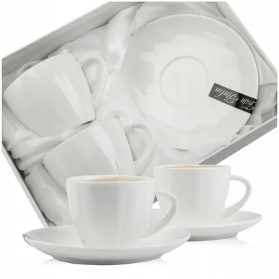 Produktbild von Festa Italia RIGINA Porzellan Espresso-Tassen-Set 2 Stück 100ml