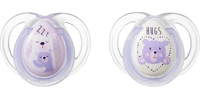 Produktbild von Tommee Tippee Night Time, Baby-Schnuller für die Nacht, Kieferorthopädisch, Silikon