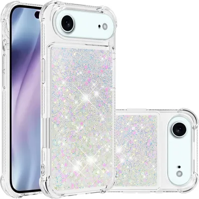 Produktbild von iPhone Air Hülle - Coverup Liquid Glitzer Back Cover - Weiß