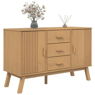 Immagine prodotto di vidaXL Credenza OLDEN Brown 114x43x73,5 cm in legno di pino massiccio