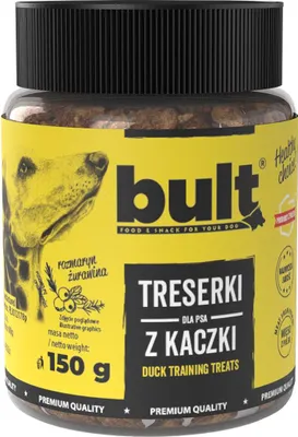 Zdjęcie produktu dla Naturalne Smaczki Przysmaki Dla Psa Bult Treserki Z Kaczki Z Żurawiną 150G