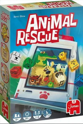Produktbild von Jumbo Animal Rescue, Kartenspiel, Glücksspiel, 8 Jahr(e), 20 min, Familienspiel