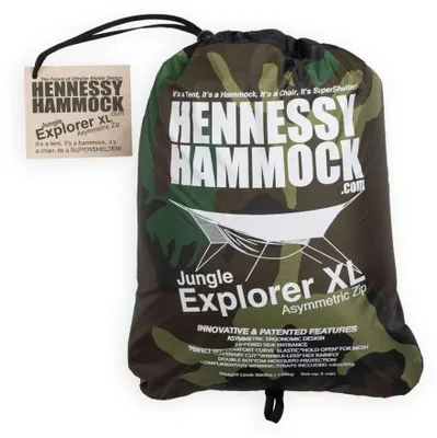 Produktbild von Hennessy Hammocks Jungle Explorer ZIP Woodland XL Hängematte
