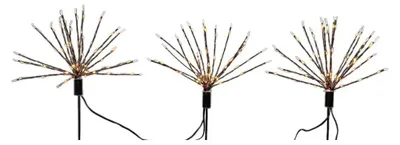 Obrázek produktu pro Sada LED zahradních světel Lumineo Ohňostroje Vánoce MicroLED 3 díly