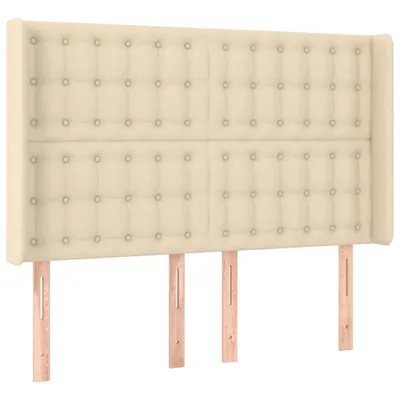 Produktbild von VidaXL 3120017, Cremefarben, Polyester, Holz, 1470 mm, 118 cm, 128 cm, 160 mm