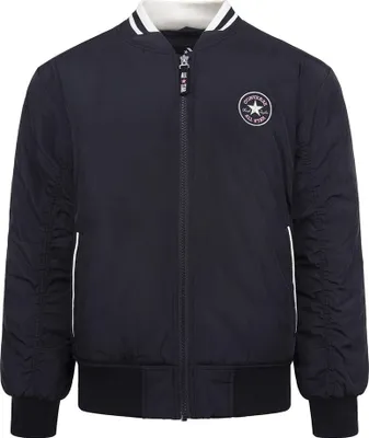 Produktbild von Converse Kids Ruching Bomber Jacke Schwarz 8-10 Years Schwarz 8-10 Years