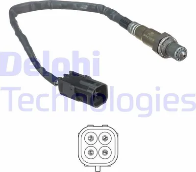 Produktbild von DELPHI Lambdasonde für LADA 110 (2110) Beheizt 280mm ES20638-12B1