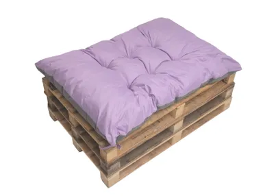 Obrázok produktu pre Vonkajšie vankúše na palety; rozmer 120x60; svetlofialový vankúš na záhradný nábytok z paliet; dekoračný vankúš; vankúš na europalety