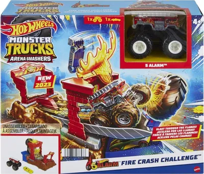 Obrázok produktu pre Mattel Hot Weels Monster Trucks Arena: Racing Challenge Game Set Fire HNB87