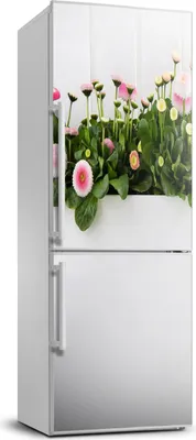 Immagine prodotto di Decorazione per frigorifero Tulup - 70x190 cm - Adesivo per frigorifero - margherite rosa