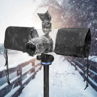Obrázok produktu pre Čierny univerzálny obal proti dažďu pre DSLR fotoaparáty, fotografické príslušenstvo