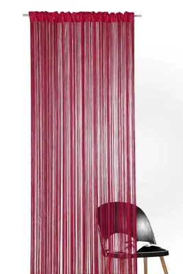 Produktbild von Türvorhang ® Fadenvorhang in vielen Farben und Größen mit Stangentunnel, kürzbar, hochwertiger Fadenvorhang,  Typ 121