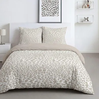 Immagine prodotto di Set di lenzuola stampate in cotone, motivo animalier, marchio SUNSHINE HORTENCE