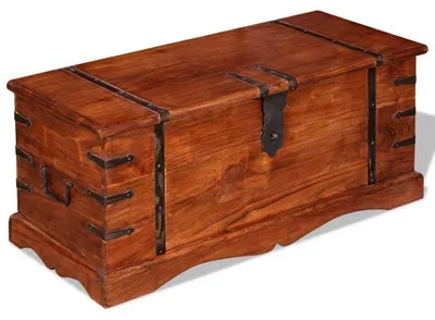 Imagen del producto de Cofre de almacenamiento de madera maciza