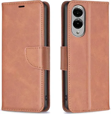 Produktbild von Mobigear Excellent  Samsung Galaxy S25 Edge Hülle Klapphülle Geldbörse - Braun