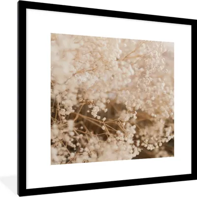 Produktbild von MuchoWow® Gerahmtes Poster Pampasgras - Pflanze - Natur 40x40 cm - Poster mit Schwarzem Bilderrahmen Wandposter Rahmen Foto Bilder - Poster - Plakat im Rahmen