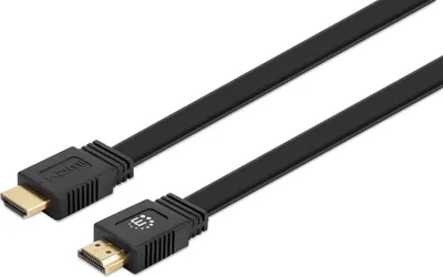 Produktbild von MANHATTAN flaches HDMI-Kabel mit Ethernet-Kanal 4K@60HZ 15m