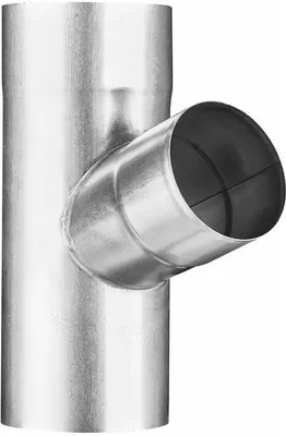 Produktbild von Titanzink Fallrohrabzweig DN100/DN76 seitlicher Abgang 72° Grad