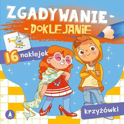 Obrázok produktu pre Kolorowanka dla dzieci Krzyżówki Edukacyjne Zgadywanie-doklejanie