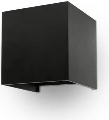 Zdjęcie produktu dla Kinkiet LED 759 czarny 12W Ciepła biel 1360lm aluminium wym:10x10x10cm IP65 V-TAC