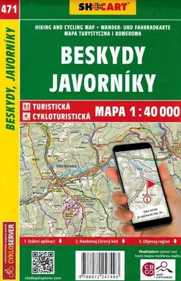 Immagine prodotto di SC 471 Beskydy, Javorníky 1:40 000