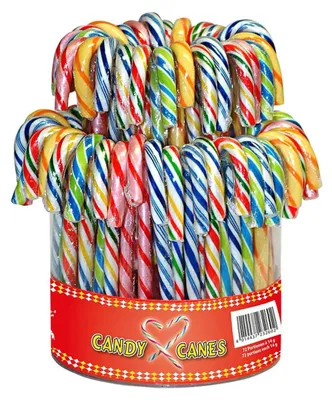 Immagine prodotto di Ombrelli Candy Can a strisce colorate piegati 72 pezzi 1008g