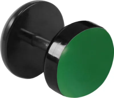 Produktbild von Fake Plug Ohrstecker Emaille Farbe - Grün