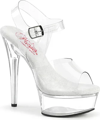 Produktbild von EXCITE-608 Damen Sandale von Pleaser, Transparent  , EU 41, US 11
