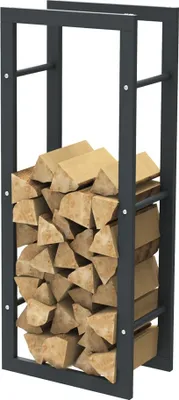 Produktbild von Bc-elec - HHWPF0005 Holzablage aus schwarzem Stahl 100*40*25CM, Rack für Brennholz, Kaminholzablage.