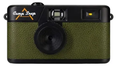 Immagine prodotto di Camp Snap CS-V105 - Fotocamera digitale retrò dal look vintage, con effetti fotografici vintage, senza display, 8MP, USB-C, slot SD, verde