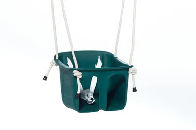 Productafbeelding van Babyzitje schommel met veiligheidsgordel donkergroen 30x32x26 cm