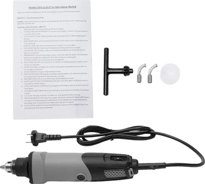Immagine prodotto di Mini smerigliatrice, motore elettrico da 400 W, 6 impostazioni di velocità, grigio, UE
