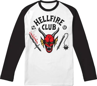 Produktbild von Stranger Things Langarmshirt Herren Hellfire Club multicolor S