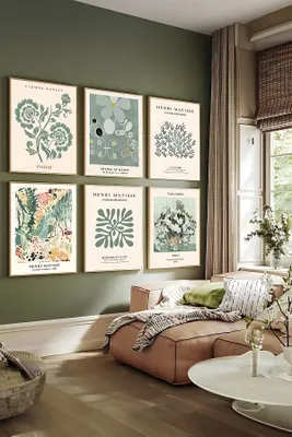 Immagine prodotto di Wallity, Artsycllct10, Quadro decorativo incorniciato (6 pezzi), Multicolore, 100% LEGNO MASSICCIO, 33 x 48 x 2 cm
