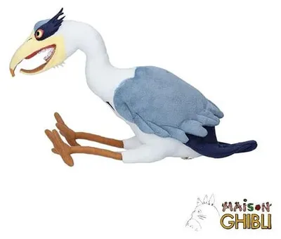 Zdjęcie produktu dla Chłopiec i czapla pluszowa figurka Czapla siwa pluszowa 21 cm