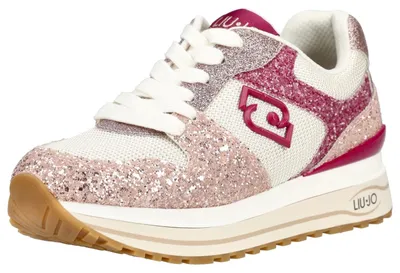 Produktbild von LIU JO Sneaker aus Textil mit Plateausohle, Glitzer-Elementen und Wechselfußbett