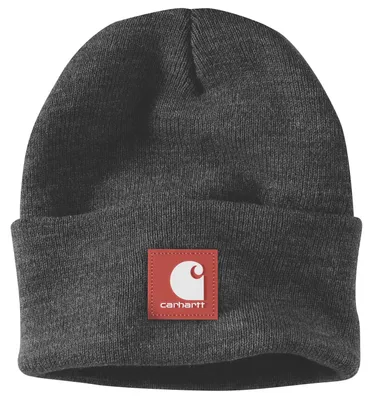 Produktbild von Carhartt 106920 Rubber Patch Watch Cap Beanie Coal Heather OS