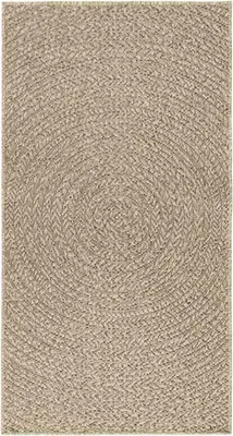 Produktbild von vidaXL Teppich ZIZUR Beige 80x150 cm Jute-Optik Indoor und Outdoor