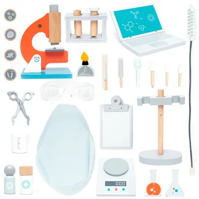 Image de UMU® Wood Laboratory for Kids 29 pieces - Jeu d'enfants pour scientifiques à partir de 2, 3, 4, 5 ans