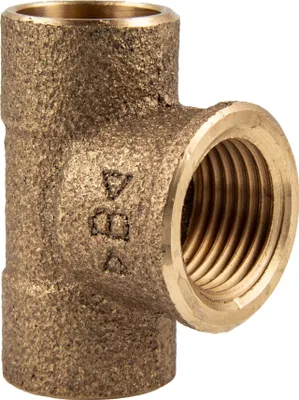 Produktbild von Rotguss-Lötfitting T-Stück 22 mm x 3/4 Zoll IG - Typ 4130G, DVGW
