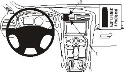 Produktbild von Brodit ProClip Fahrzeughalter 854822 - Mittelbefestigung - Ford Mondeo 15-22, Ford Mondeo 15-21, Ford Fusion 13-20