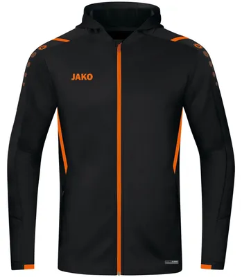 Produktbild von Jako Challenge Kapuzenjacke Damen - Schwarz / Neonorange | Größe: 36