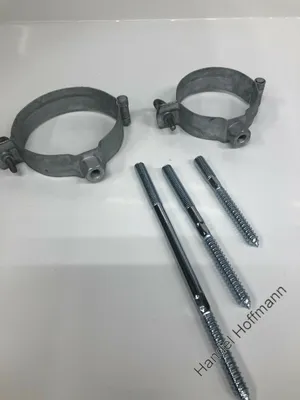 Produktbild von Regenrohrschelle 60 mm  mit Gewinde 100 mm