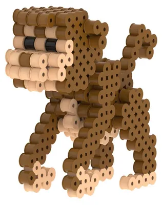 Produktbild von Bügelperlen-Set 3D Affe Bastelspaß für Kinder - Einheitsgröße