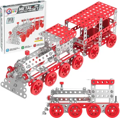 Produktbild von Metalleisenbahn-Bausatz zum Zusammenbauen Constructor 312 Teile 4814
