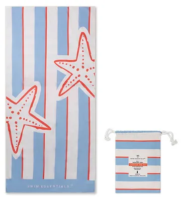 Immagine prodotto di Telo Mare Swim Essentials In Microfibra - Multicolore - Pescato Del Giorno - 180 X 90 Cm