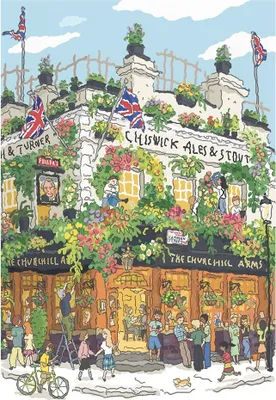 Produktbild von 2D Puzzle, London Pub, Rolife, 1000 Teile